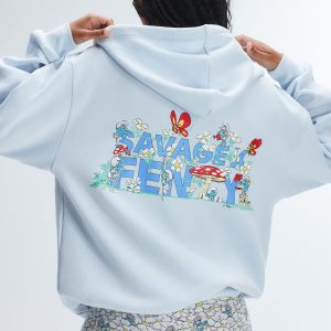 SAVAGE X SMURFS ZIP-UP HOODIE
