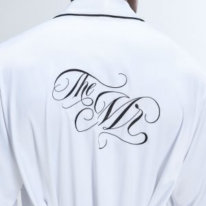 SMOOTH SUITOR WEDDING SATIN SMOKING JACKET