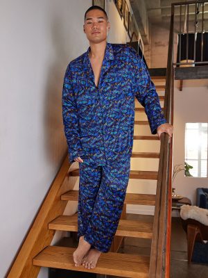 Baroque Butterfly Satin Sleep Top