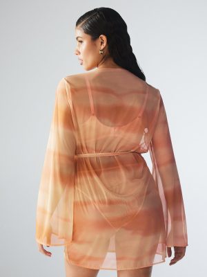 Beneath The Surface Mesh Short Robe