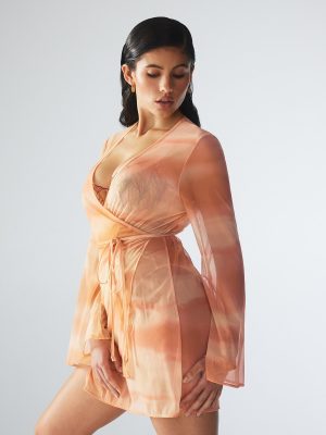 Beneath The Surface Mesh Short Robe