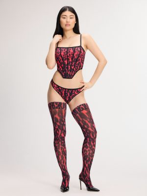 City Kitty Thigh-High Stay-Up Stockings