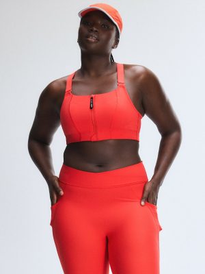Cool Curves High-Impact Zip-Up Sports Bra