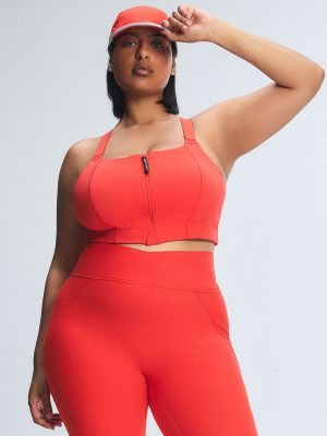 Cool Curves High-Impact Zip-Up Sports Bra