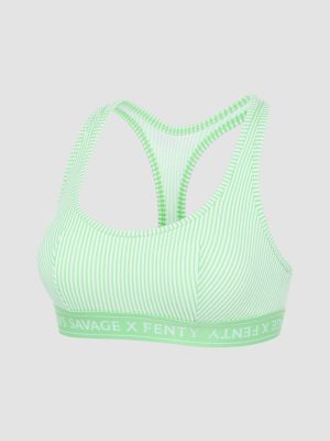 Cotton Essentials Logo-Trim Racerback Bralette
