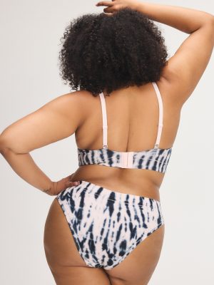 Cotton Essentials Tie-Dye Scoop-Neck Bralette