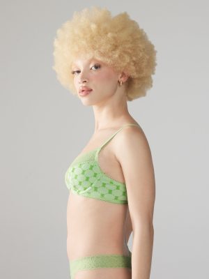 Cotton Essentials Lace-Trim Unlined Bra