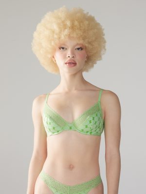 Cotton Essentials Lace-Trim Unlined Bra