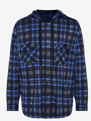 Faded Feels Hooded Button Up Shirt