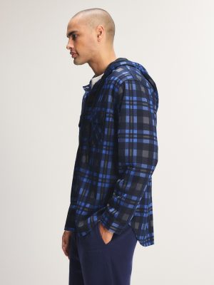 Faded Feels Hooded Button Up Shirt