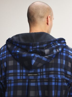 Faded Feels Hooded Button Up Shirt