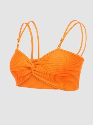 Featherweight Knit Twist Top