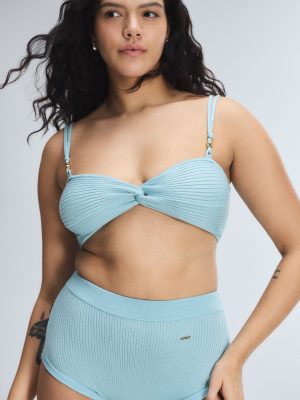 Featherweight Knit Twist Top