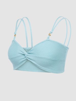 Featherweight Knit Twist Top