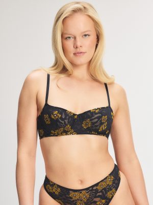 Feline Floral Lace Unlined Balconette Bra
