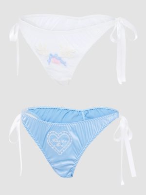 Flirty & Wordy Bridal 2-Piece Bikini Set