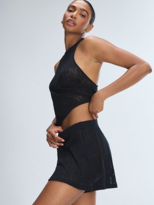 Floral Burnout Sleep Short