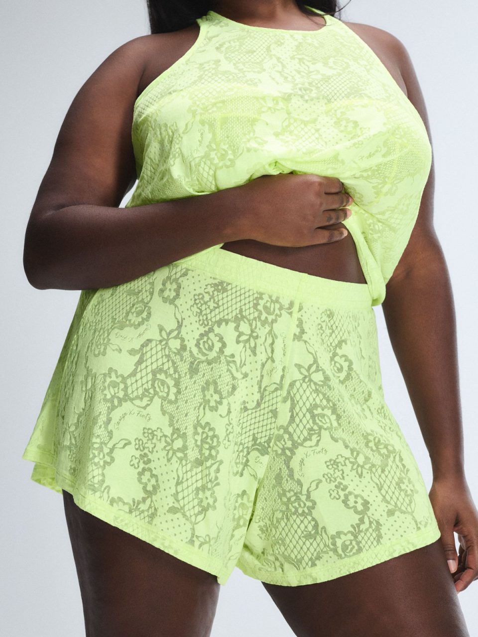 Floral Burnout Sleep Short