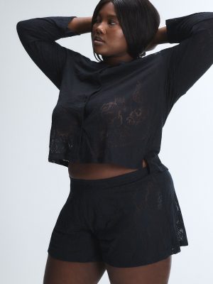 Floral Burnout Sleep Short