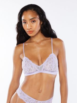 Floral Lace & Mesh Bralette