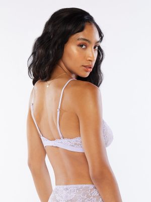 Floral Lace & Mesh Bralette