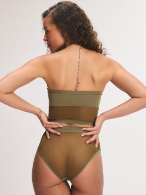 In The Spotlight Sheer Unlined Bandeau Bralette