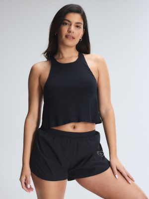 Lit Luster Crop Shelf Bra Tank