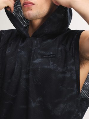 Mesh City Baller Cut-Off Hoodie