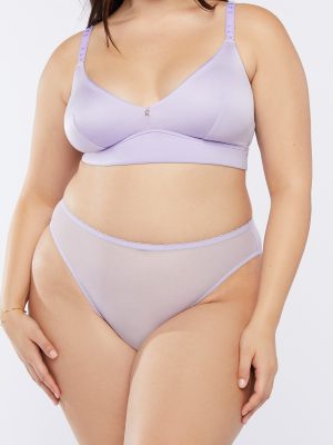 Mesh Crotchless High-Leg Bikini