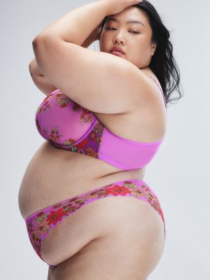 Mod Poppy Unlined Lace Balconette Bra