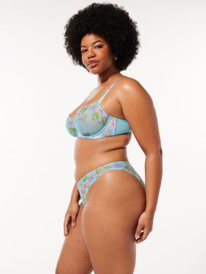 Mod Poppy Unlined Lace Balconette Bra