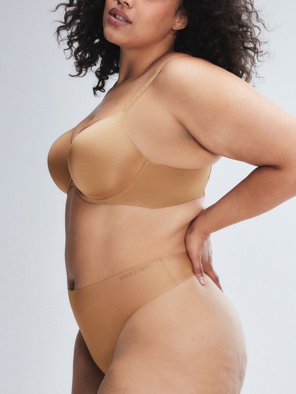 NEW Microfiber No-Show Thong Panty