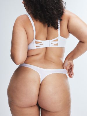 NEW Microfiber Bridal Thong Panty