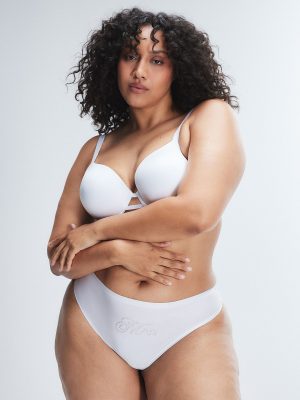 NEW Microfiber Bridal Thong Panty