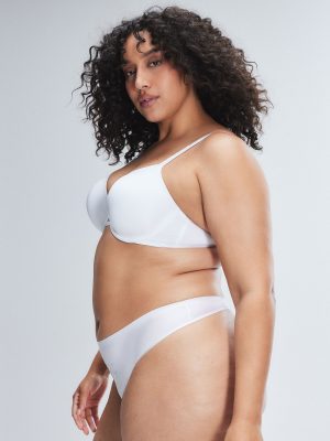 NEW Microfiber Bridal Thong Panty