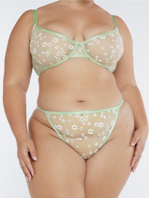 Puff Flowers String Bikini Panty