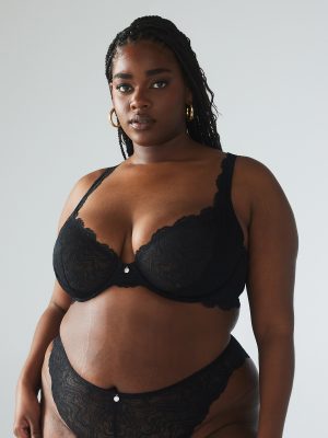 Ripple Effect Lace Unlined Plunge Bra