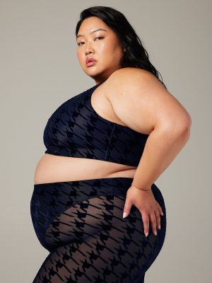 Risque Taker Houndstooth Medium-Impact Sports Bra