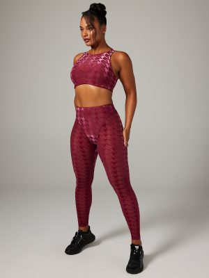 Risque Taker Houndstooth Medium-Impact Sports Bra