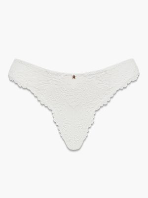 Romantic Corded Lace Metallic Brazilian Panty