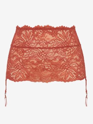 Romantic Corded Lace Metallic Garter Skirt