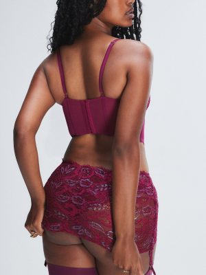 Romantic Corded Lace Garter Skirt