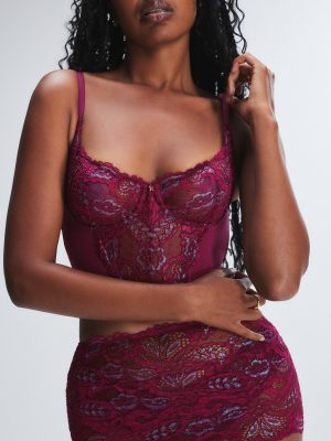 Romantic Corded Lace Garter Skirt