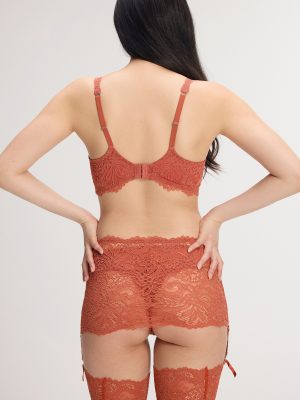 Romantic Corded Lace Unlined Balconette Bra