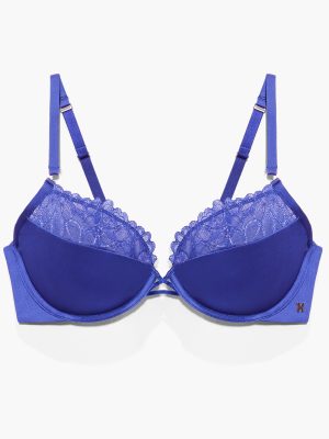 Savage Not Sorry Half-Cup Plunge Bra with Lace