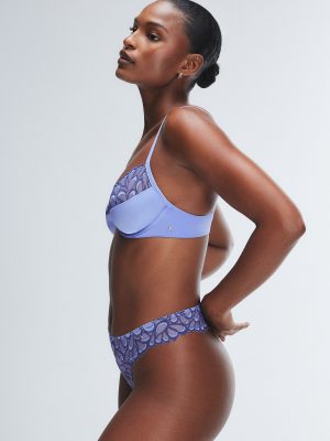 Savage Not Sorry Half-Cup Plunge Bra with Lace