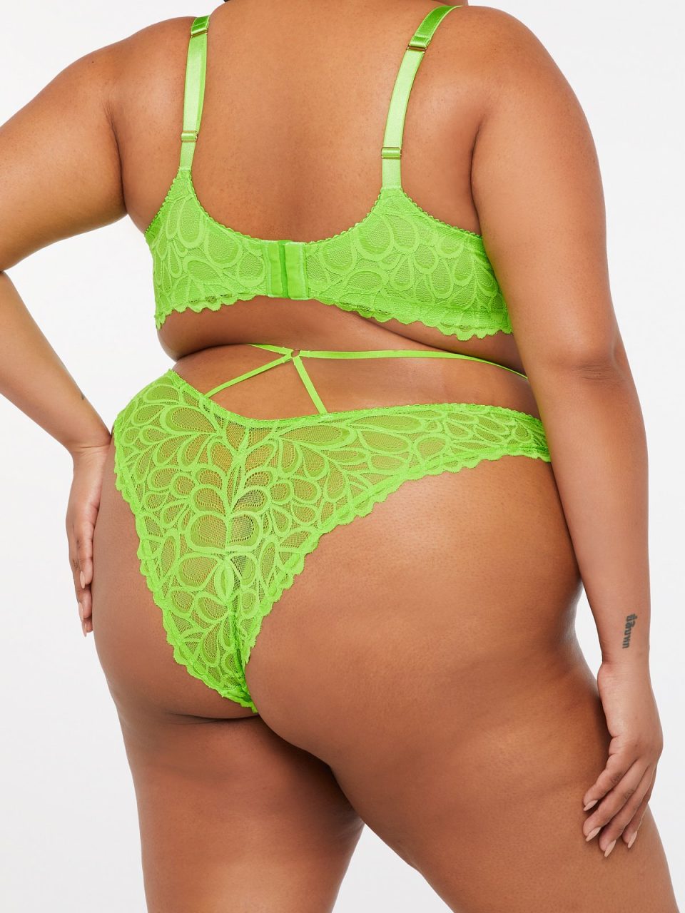 Savage Not Sorry Strappy Lace Brazilian