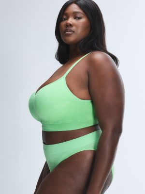 Seamless Floral High-Waist Bikini Panty