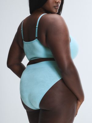 Seamless Floral High-Waist Bikini Panty