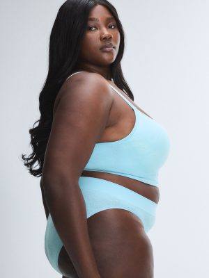 Seamless Floral High-Waist Bikini Panty